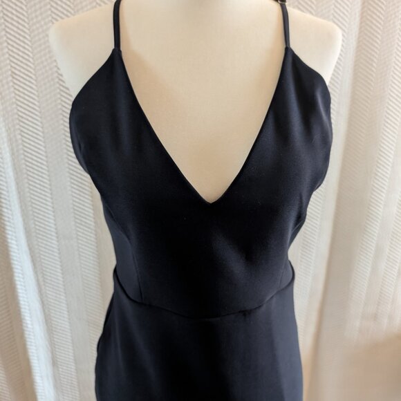 Lock & Key Navy Blue Sleeveless Dress Size M (NWOT) Lace Bodycon Wedding Guest - Picture 6 of 9